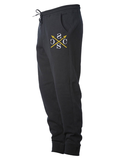 Arrow Joggers - Blk/Gold