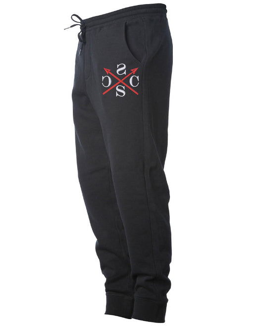 Arrow Joggers - Blk/Red