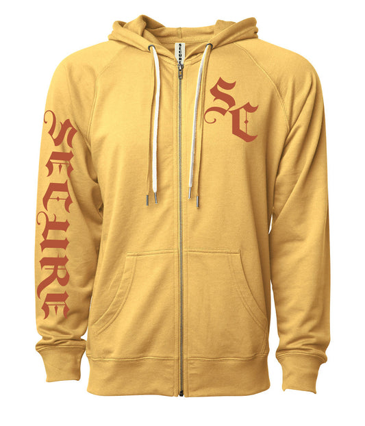 LW Zip Hoodie - Gold