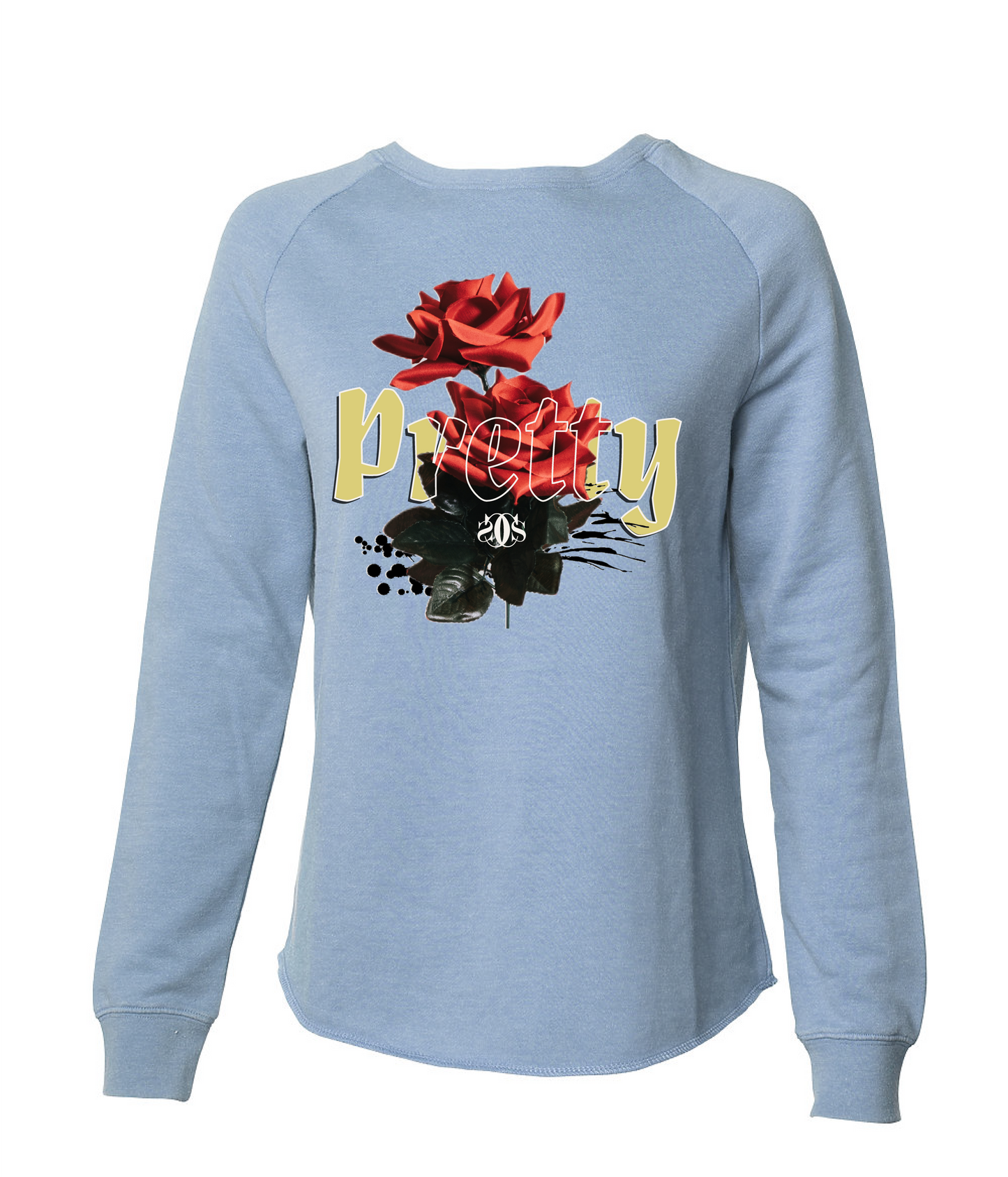 Pretty Rose Sweater - Blue