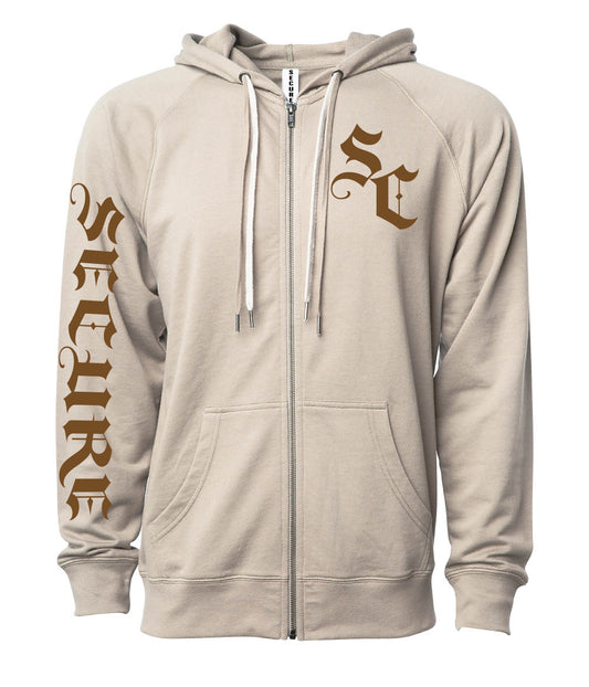 LW Zip Hoodie - Sand