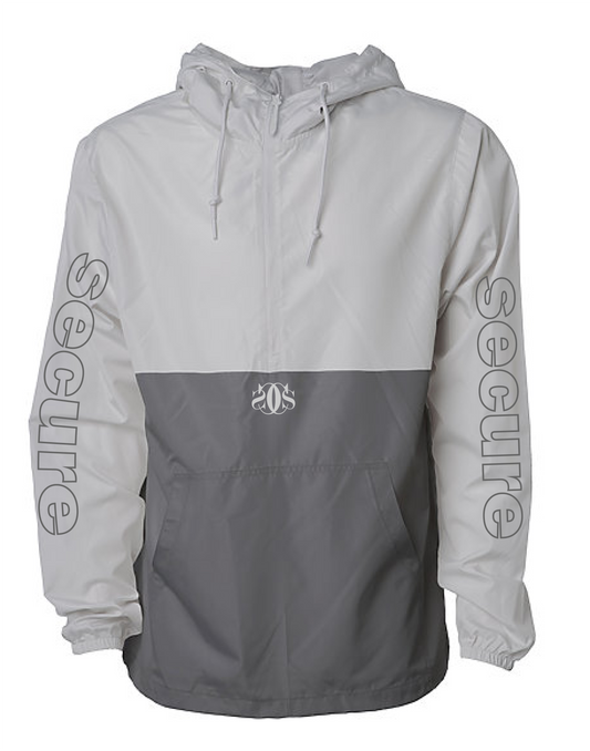 Secure Anorak Windbreaker- Gray/L.Gray